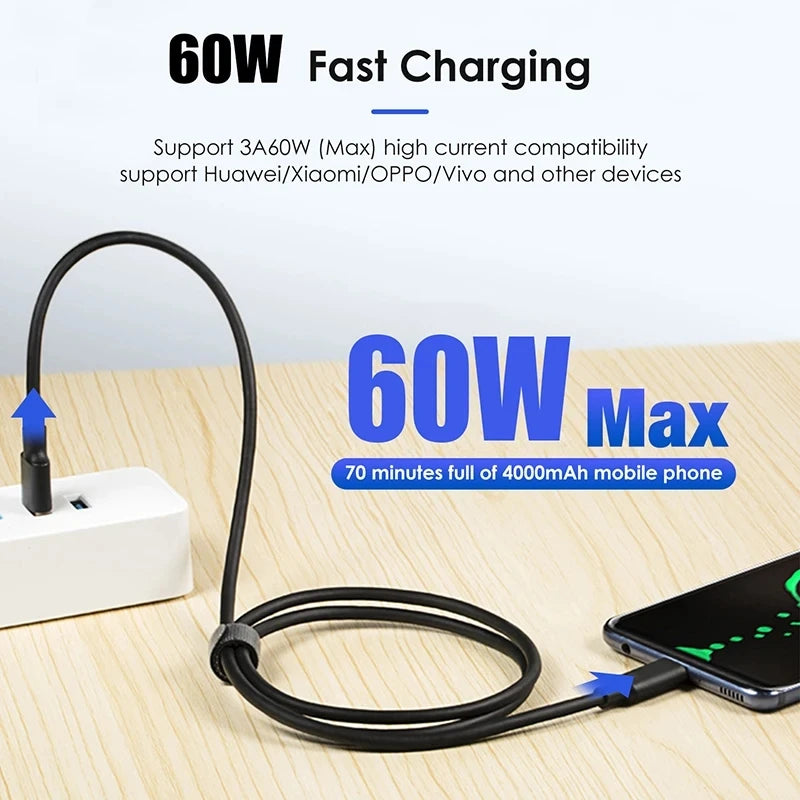 USB 3.2 Type C Cable for Fast Charging and Data Transfer - Smarsty