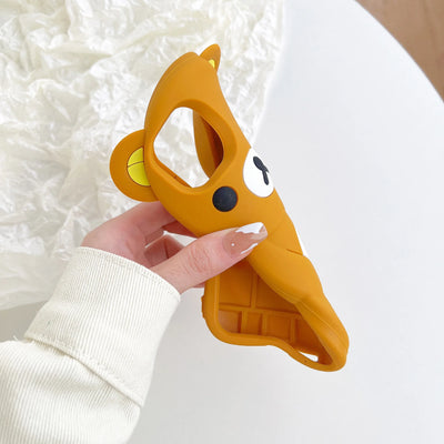 Smarsty Bear Themed Silicone Phone Case Soft Grip Protection -