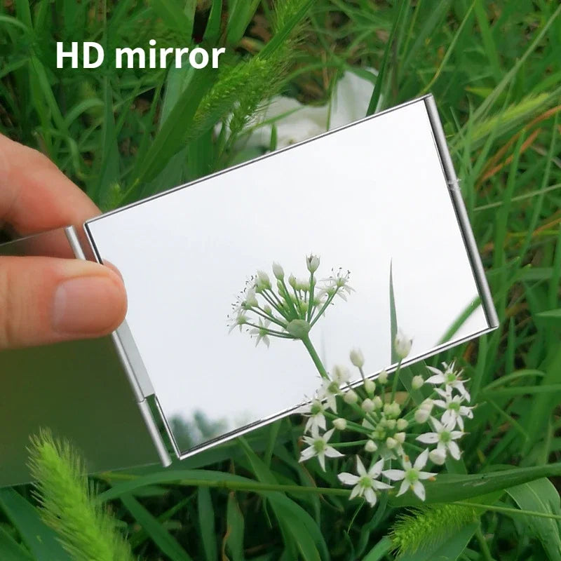 Portable Aluminum Folding Makeup Mirror for Travel - Smarsty