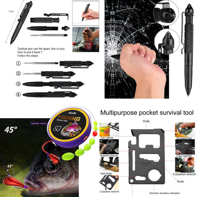 Survival First Aid Kit Survival Full Set Molle Outdoor Gear Emergency Kits Trauma Bag Camping Hiking IFAK Adventures EDC by Smarsty