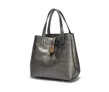 Large Capacity Handbag With Lock Design Luxury Crossbody - Smarsty
