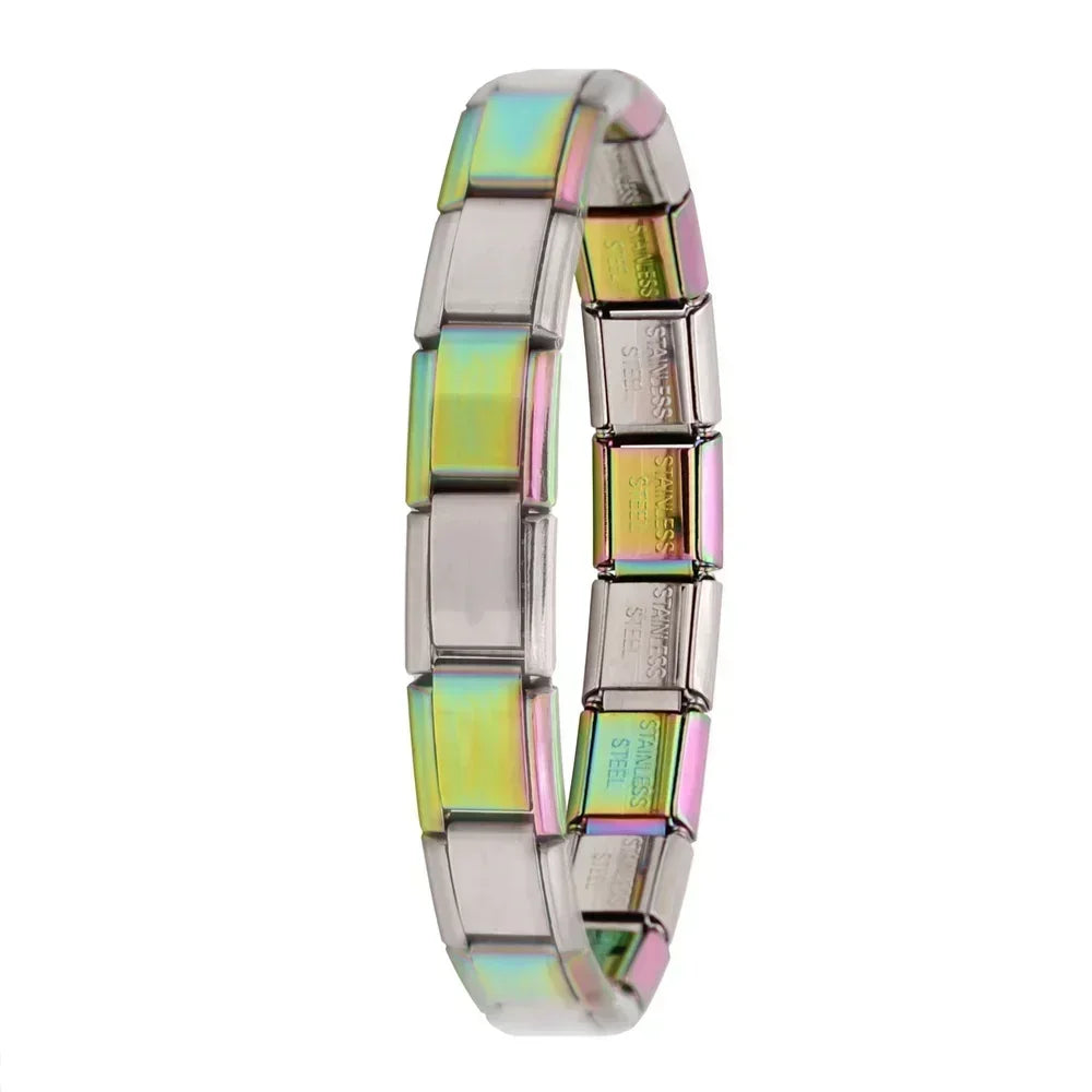 Hapiship Women's Italian Stainless Steel Charm Bracelet - Smarsty
