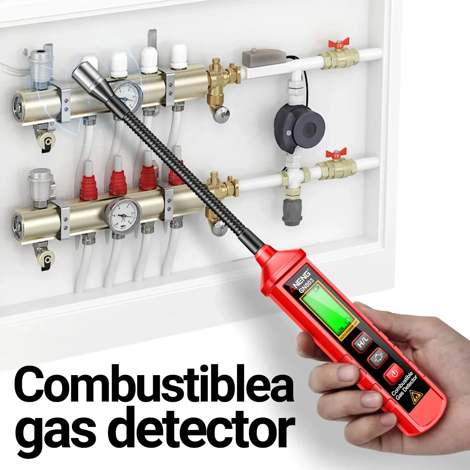 ANENG GN803 Portable Gas Leak Detector with LCD Display - Smarsty
