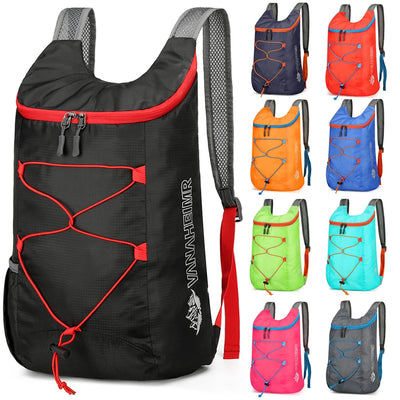 10L Foldable Portable Backpack Splashproof Folding Mountaineering Bag Ultralight Travel Daypack Bag Sports Daypack for Men Women - Smarsty