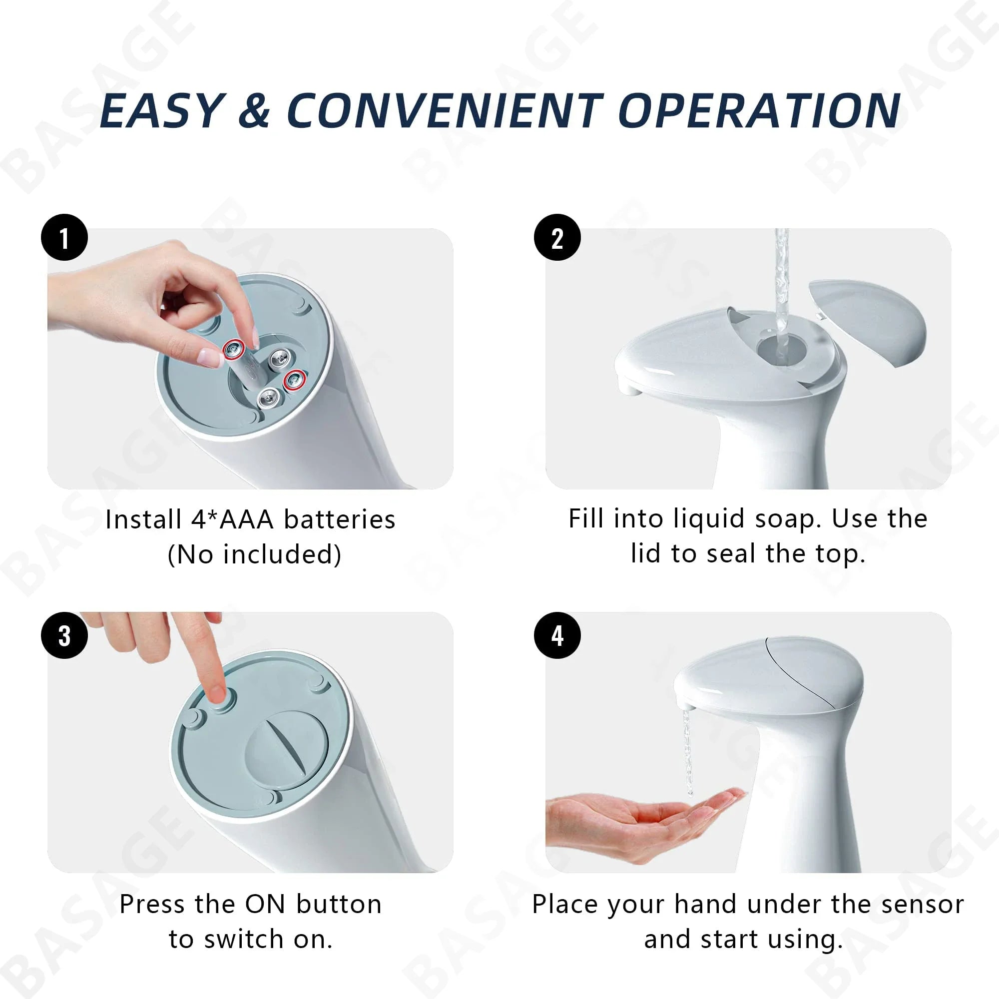 Automatic Sensor Soap Dispenser for Hands-Free Hygiene - Smarsty