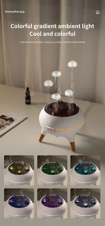 Dynamic Jellyfish Humidifier With Colorful Night Lights - Smarsty
