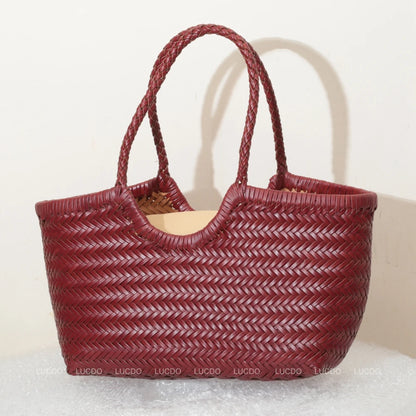 Genuine Leather Tote Bag For Women With Crossbody Strap - Smarsty