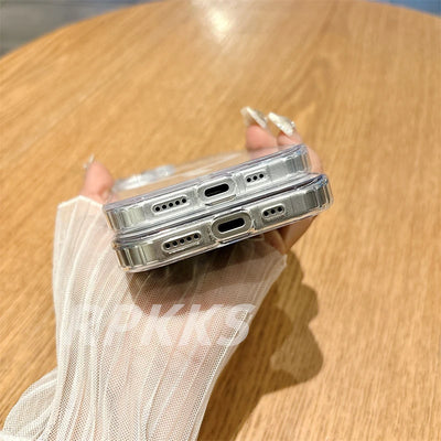 Transparent MagSafe Case for iPhone Crystal HD Shockproof - Smarsty
