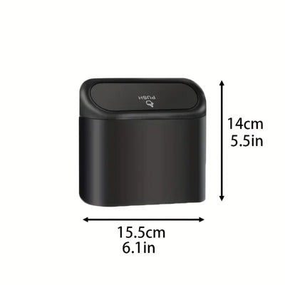 Car Trash Can (with Lid) Contains 60 (300) Garbage Bags, Small Car Trash Can, Leak-proof Mini Car Accessories - Smarsty
