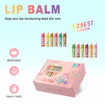 36PCS Deep Moisturizing Lip Balm Set for Bright Lips - Smarsty