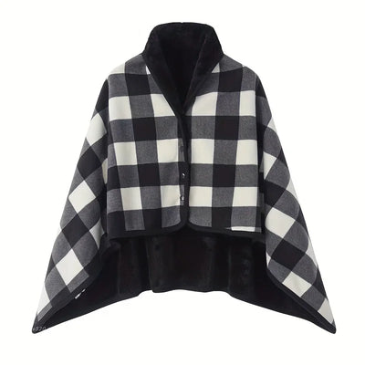 Wearable Flannel Shawl Blanket for Cozy Comfort - Smarsty