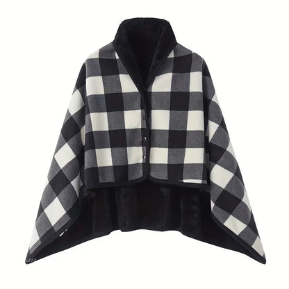 Wearable Flannel Shawl Blanket for Cozy Comfort - Smarsty