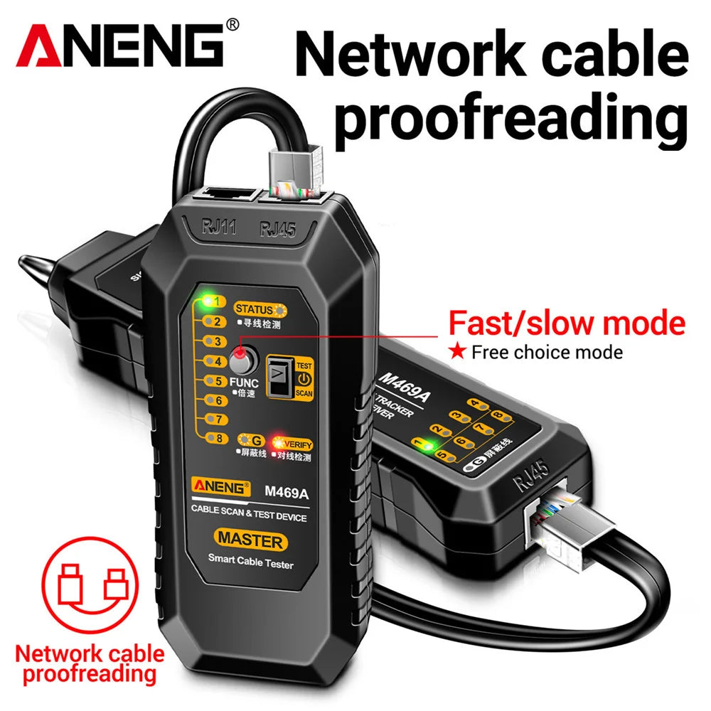 ANENG M469A Network Cable Tester with Line Tracking Feature - Smarsty