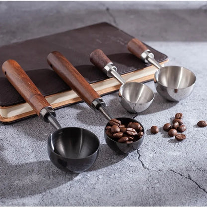 Walnut Wooden Measuring Spoon Set for Kitchen Use - Smarsty