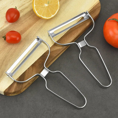 Peeler Vegetables Fruit Stainless Steel Knife Cabbage Graters Salad Potato Slicer Kitchen Accessories Cooking Tools Wide Mouth by Smarsty