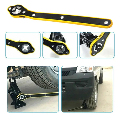 Auto Labor Saving Jack Ratchet Wrench Tire Jack Removal Wrench Cross car Labor Saving Wrench Rocker Arm - Smarsty