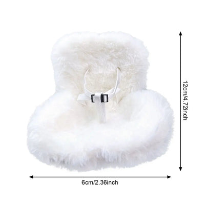 Car Ventilation Safety Seat Soft Kawaii Doll Seat Car Ornament Plush Safety Seat Car Air Outlet Decoration for 17cm Dolls