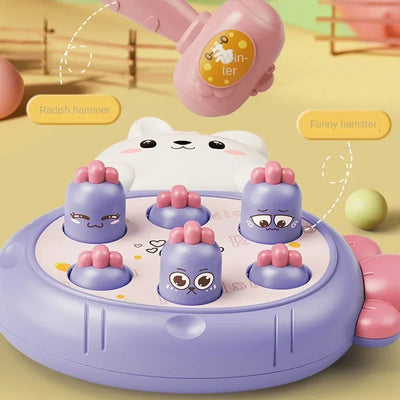 Cartoon Montessori Baby Toys Toddler Educational Birthday Gift Animal Theme Knocking Game Parent Child Board Hammering Game - Smarsty