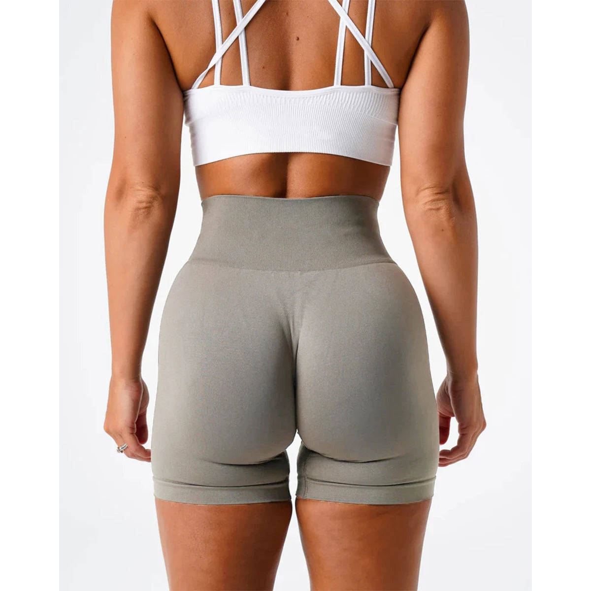TKITK Spandex Solid Seamless Shorts Women Soft Workout Tights Fitness Yoga Pants Gym tight pants leggings cycling shark pants