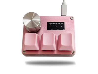 Magnetic Pink Rapid Trigger Hall Switch Keyboard With Knob - Smarsty