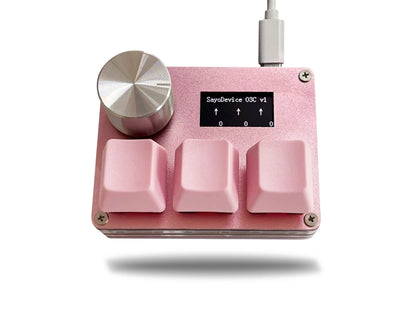 Magnetic Pink Rapid Trigger Hall Switch Keyboard With Knob