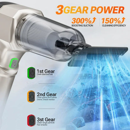 Cordless Car Vacuum Cleaner With Strong Suction Portable - Smarsty