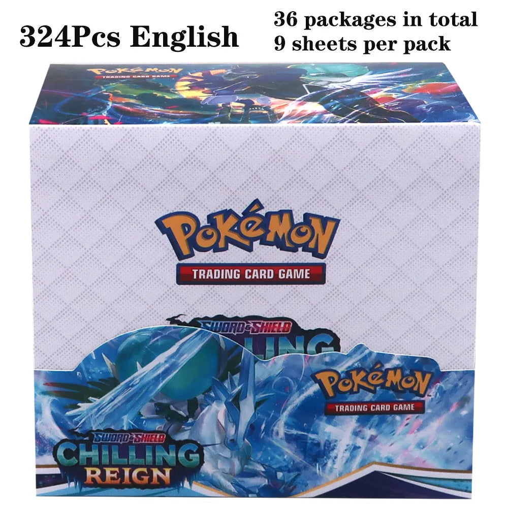324pcs Pokemon TCG: Sword & Shield-Fusion Strike Booster Display Box (36 Packs) Board Game Card DESTINED RIVALS Stellar Crown - Smarsty