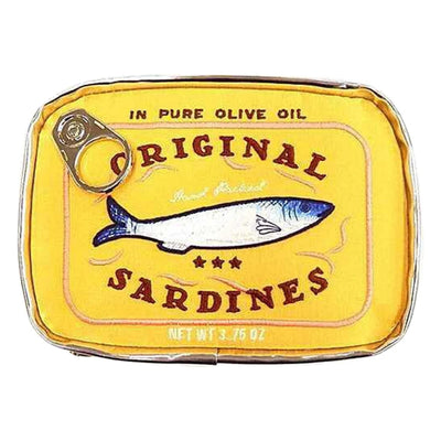Canned Sardines Style Storage Bag Cute Bath Travel Bag Creative Portable Fashion Zipper Multi-function Soft for Weekend Vacation - Smarsty
