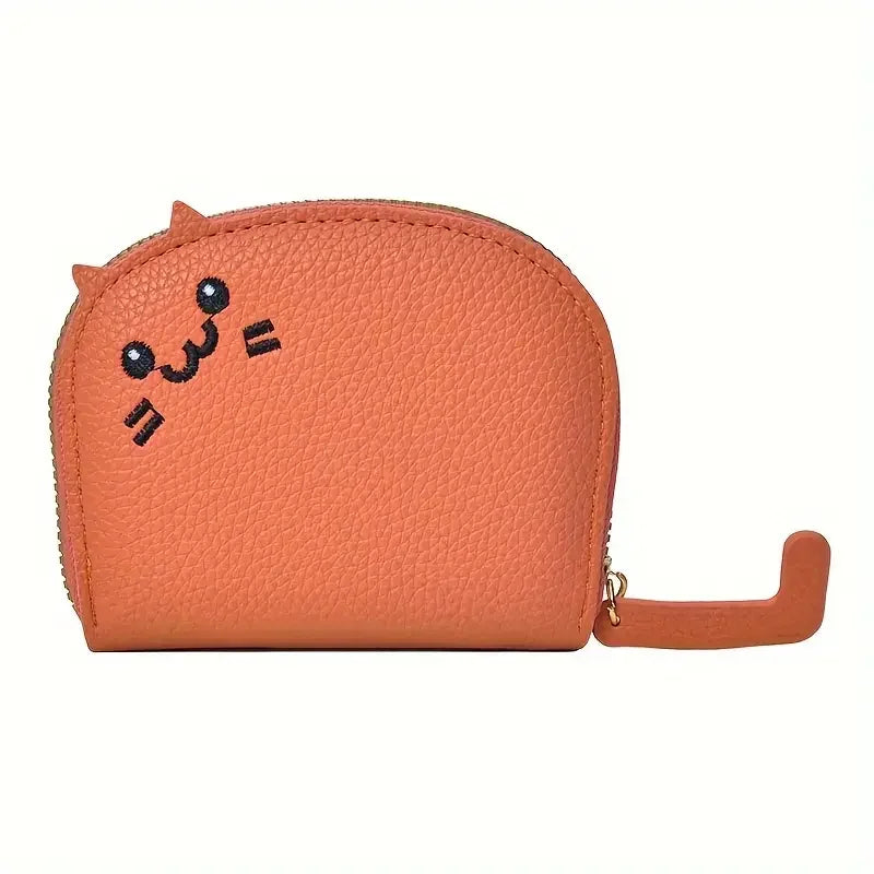 Cartoon Cat shaped design Wallet Women's Multi-card slots Holder Cute Fashion Faux Leather Coin Purse Creative ID Card Holder - Smarsty