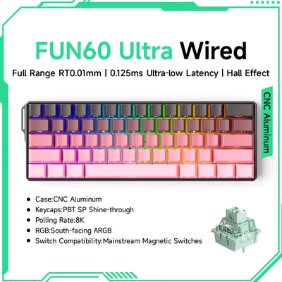 Mechanical Keyboard 60 Percent With Magnetic Switch ARGB - Smarsty