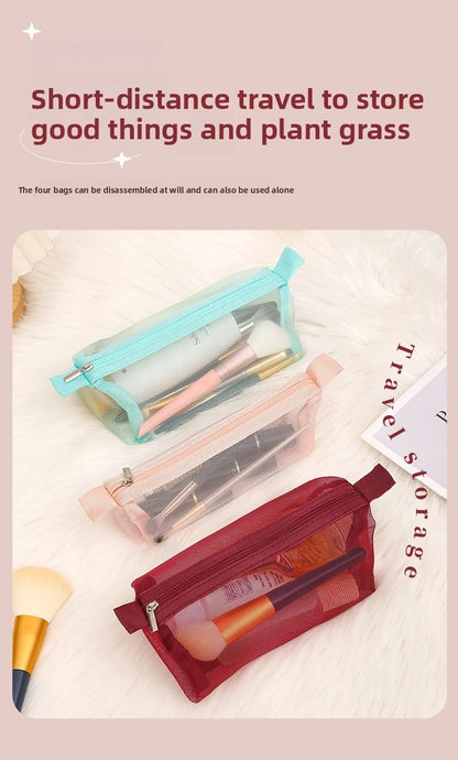 Transparent Cosmetic Bag Travel Organizer For On The Go - Smarsty