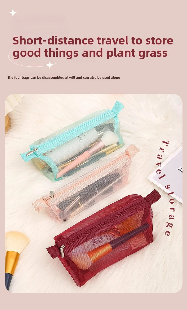 Transparent Cosmetic Bag Travel Organizer For On The Go - Smarsty