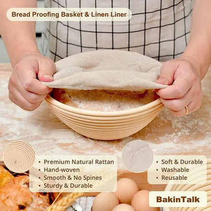 Professional Baking Tools Kit with Sourdough Starter Jar - Smarsty