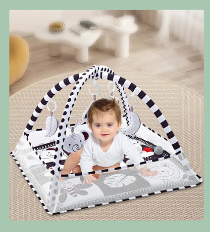 Baby Play Gym Mat With Rack For Tummy Time Crawling - Smarsty