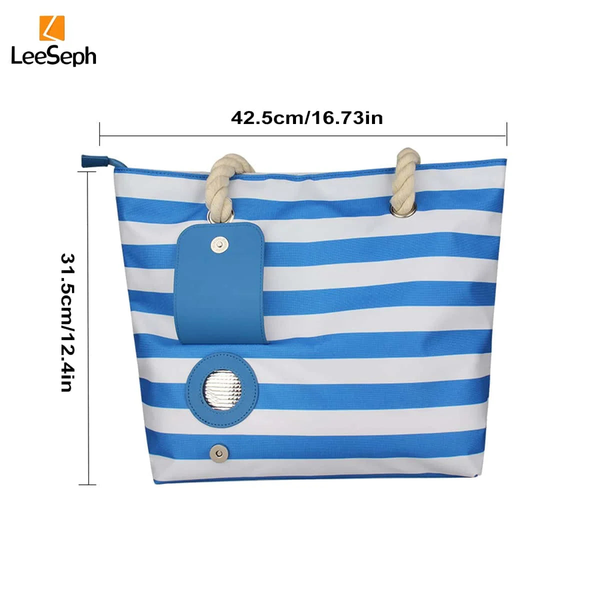 Leeseph Beach Wine Tote Bag with Hidden Dispenser - Smarsty