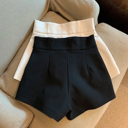 Women Shorts T2 Black Shorts Women Harajuku Elegance High Waisted Shorts A Line Slim Casual Hot Girl Straight Pants Sexy - Smarsty