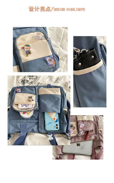 Waterproof Nylon Shoulder Bag For Women Crossbody Tote - Smarsty