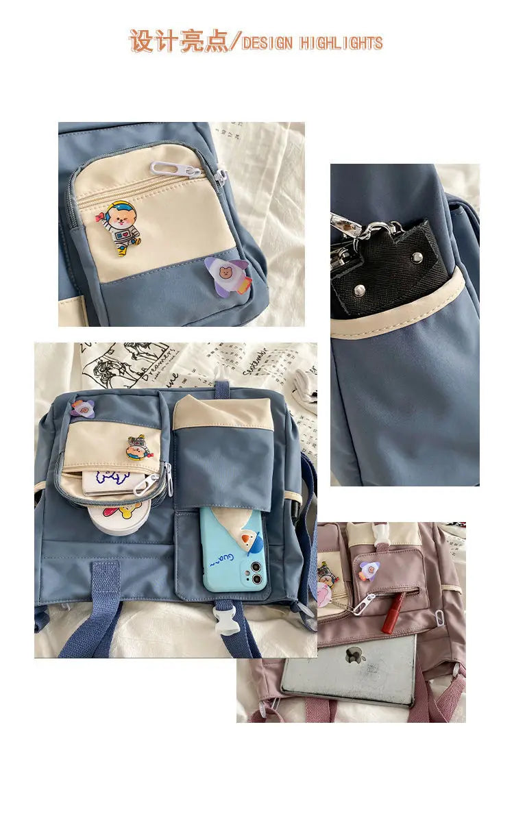 Waterproof Nylon Shoulder Bag For Women Crossbody Tote - Smarsty