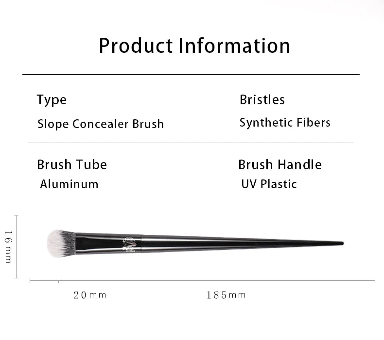 Kat Von D Soft Fiber Concealer Brush with Elegant Handle - Smarsty