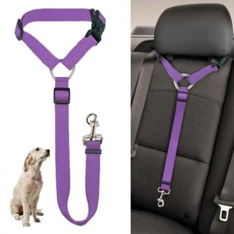 Adjustable Two-in-One Pet Car Seat Belt Harness - Smarsty