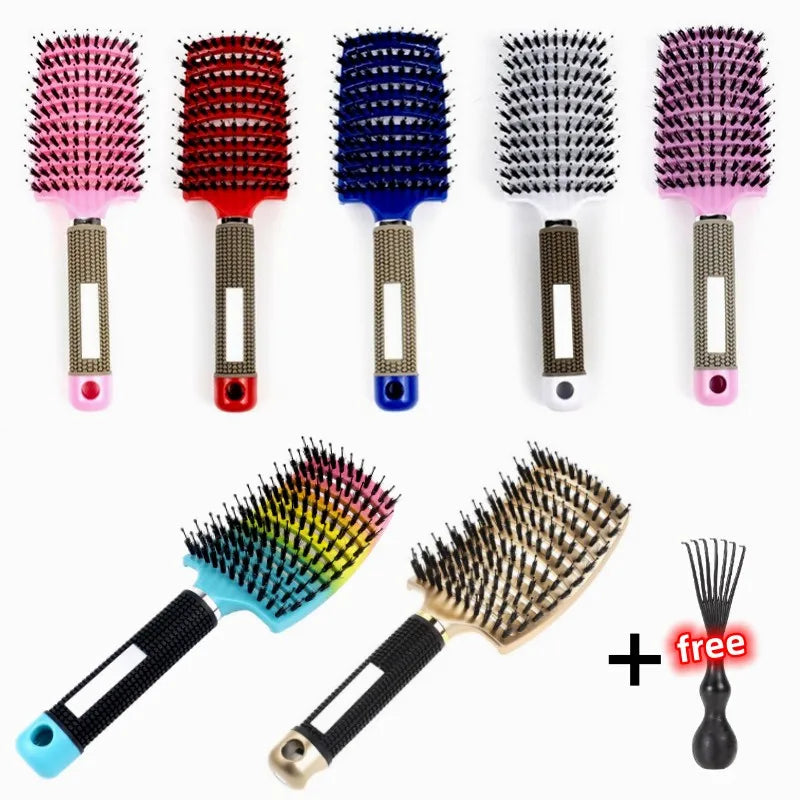 Detangling Hair Brush for Curly Hair Styling - Smarsty