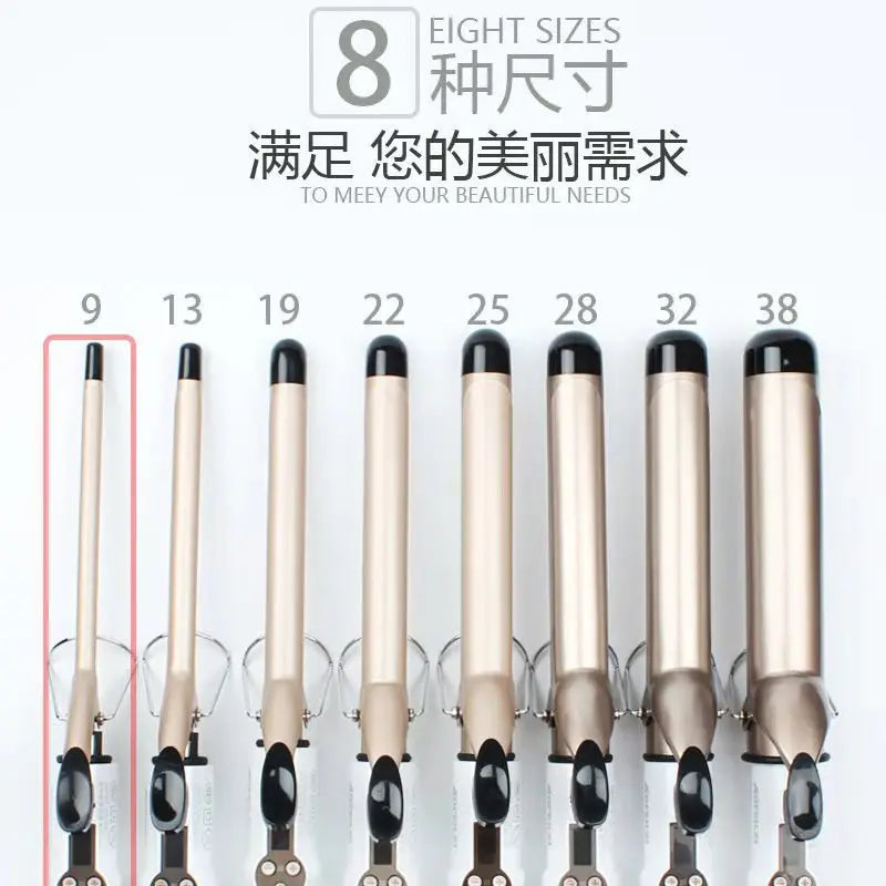 Professional Temperature Setting Electric Hair Curler Wand - Smarsty
