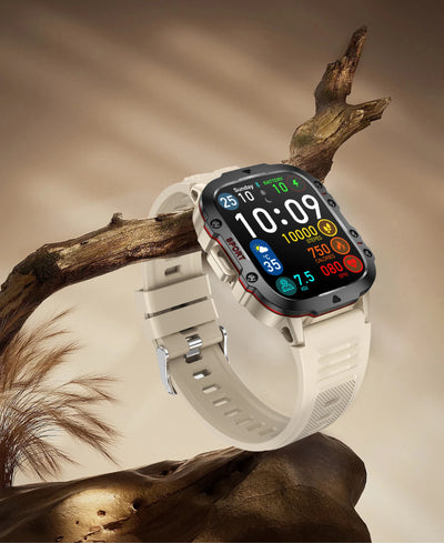 Rugged Military Smart Watch for Men with Bluetooth Calling - Smarsty