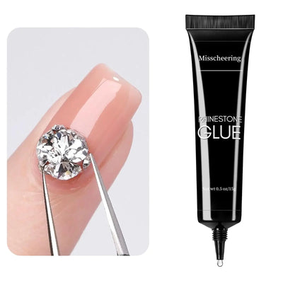 30g Nail Rhinestone Glue for Nails Super Strong Gel Nail Glue for Nail Charm 3D Nails Bling Gel Decoration Gem Nail Art Diamonds - Smarsty