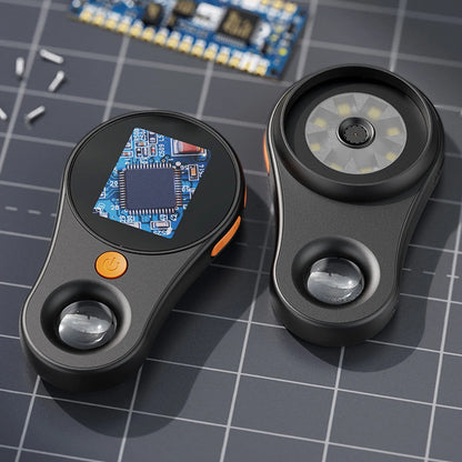 500X Digital Handheld Microscope 2 Inch IPS Screen Electronic Coin Magnifier Portable Microscope Camera for Jewelry Watch Repair