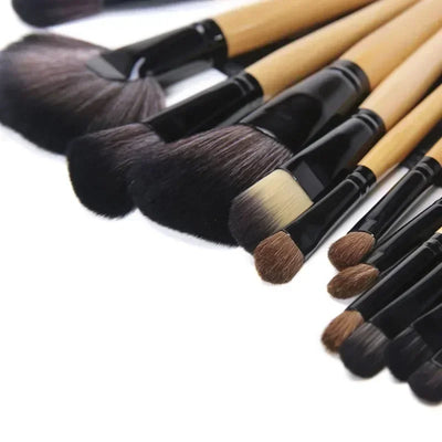 Free Gift Bag and Sponge for 24 pcs Makeup Brush Sets Cosmetics Brushes Eyebrow Powder Foundation Shadows Make Up Tools - Smarsty