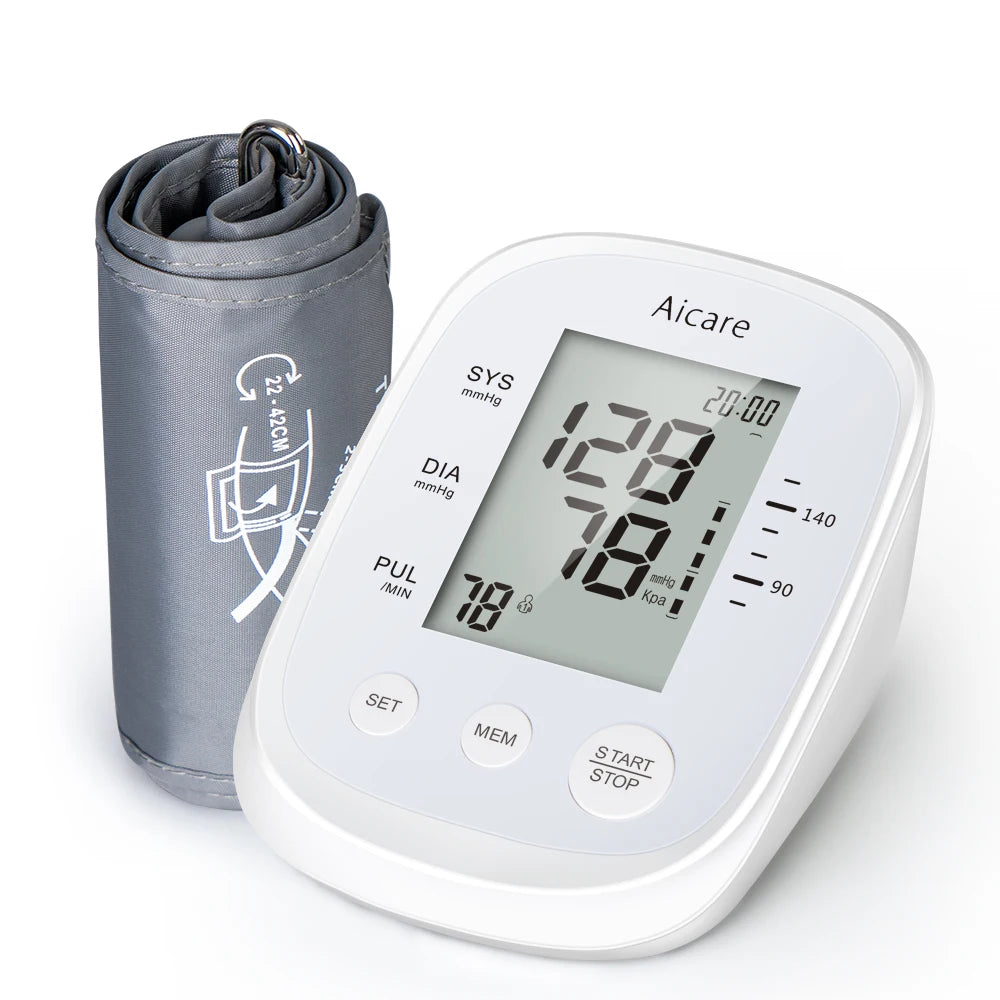 Automatic Upper Arm Blood Pressure Monitor with Data Storage - Smarsty