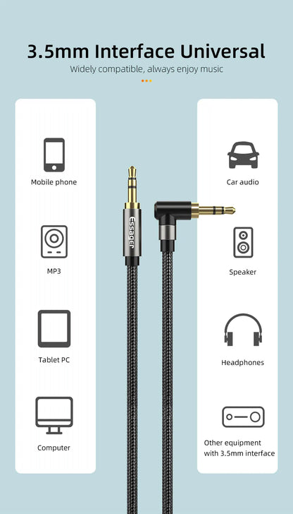 Essager 3.5mm Aux Audio Cable for Clear Sound - Smarsty