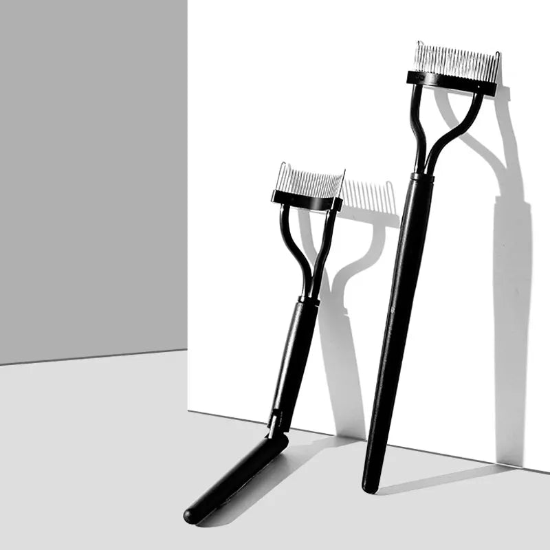 Black Foldable Eyelash Brush Comb for Perfectly Separated Lashes - Smarsty