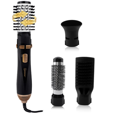 Hatteker Hot Air Brush with Replaceable Heads for Versatile Styling - Smarsty